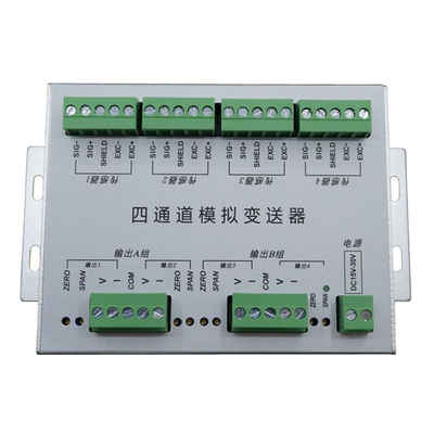 24のかまれた荷重計のアンプIP64 5000hzは10-1280回/秒ひずみゲージ信号コンディショナーを